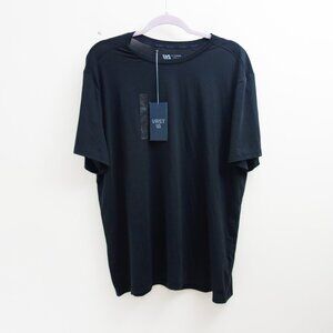 VRST Men's Crew Neck Short Sleeve Performance Black T-Shirt (XL) NWT!